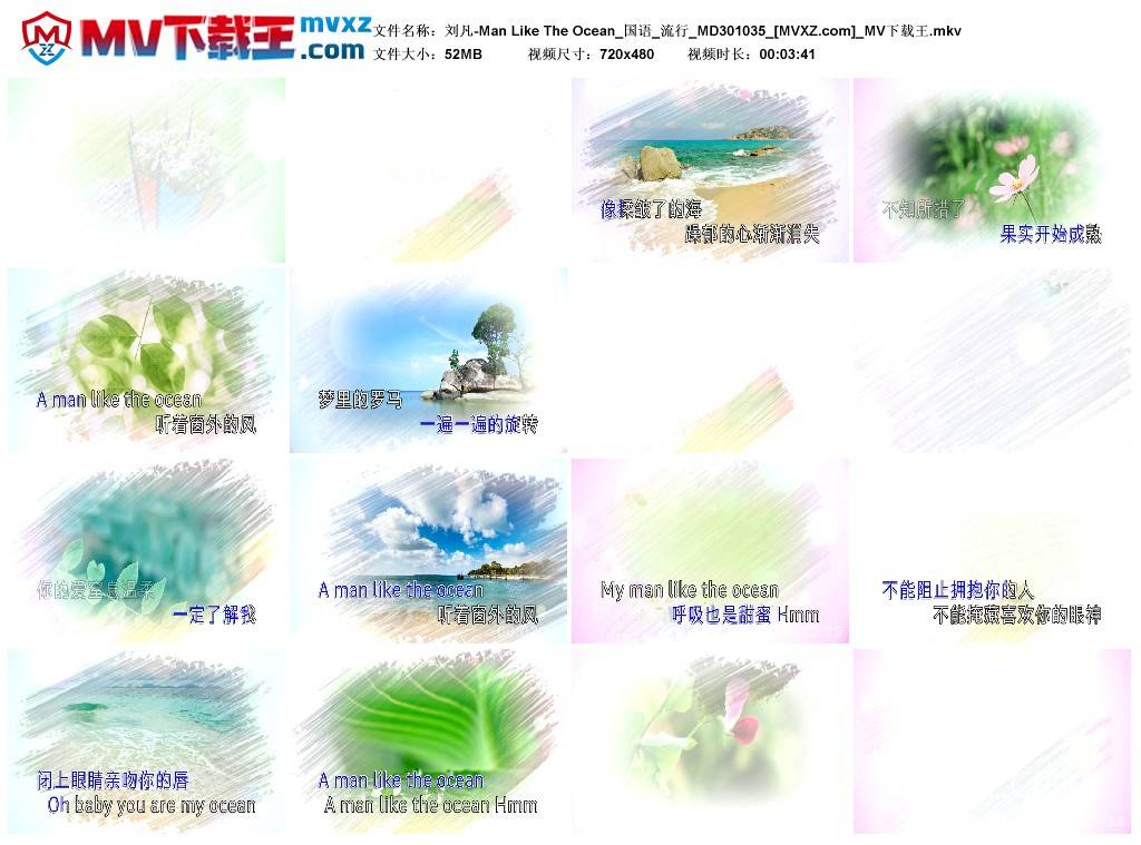 刘凡-Man Like The Ocean_国语_流行_MD301035